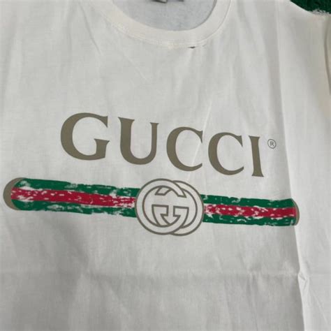 gucci t shirt second hand|gucci vintage belt t shirt.